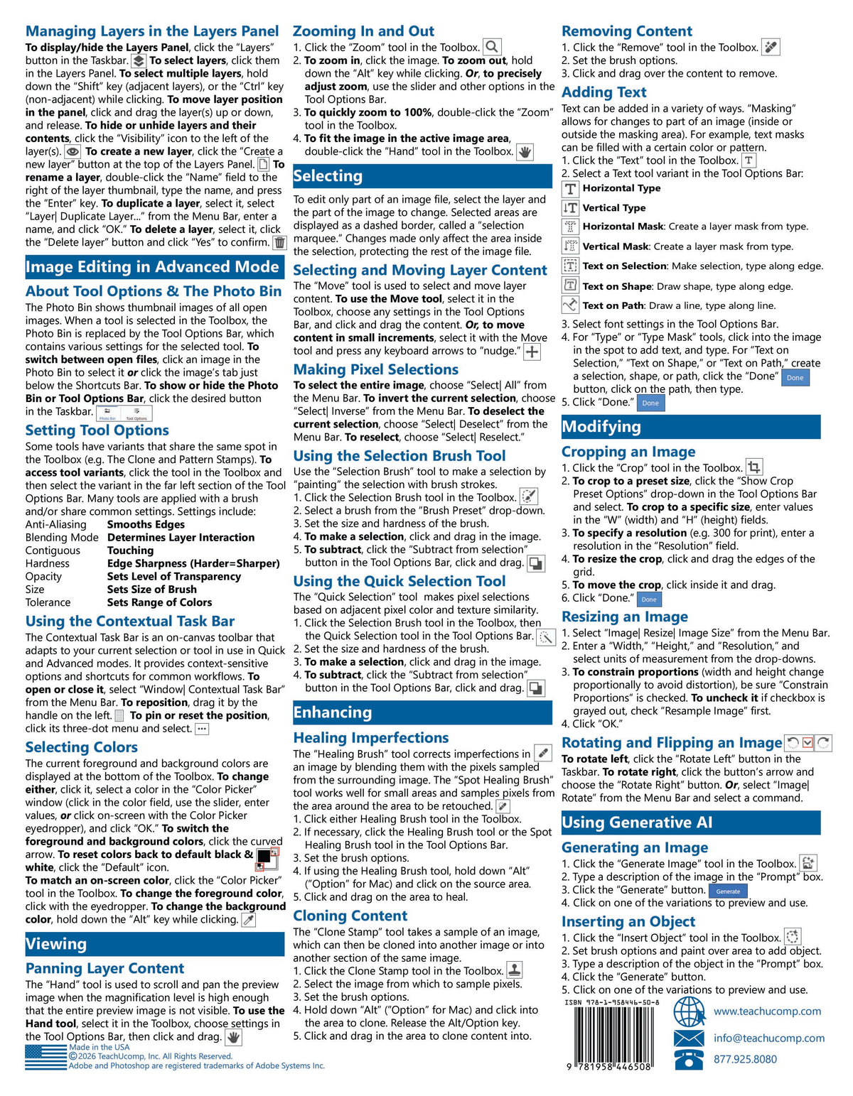 Photoshop Elements 2027 Quick Reference Guide