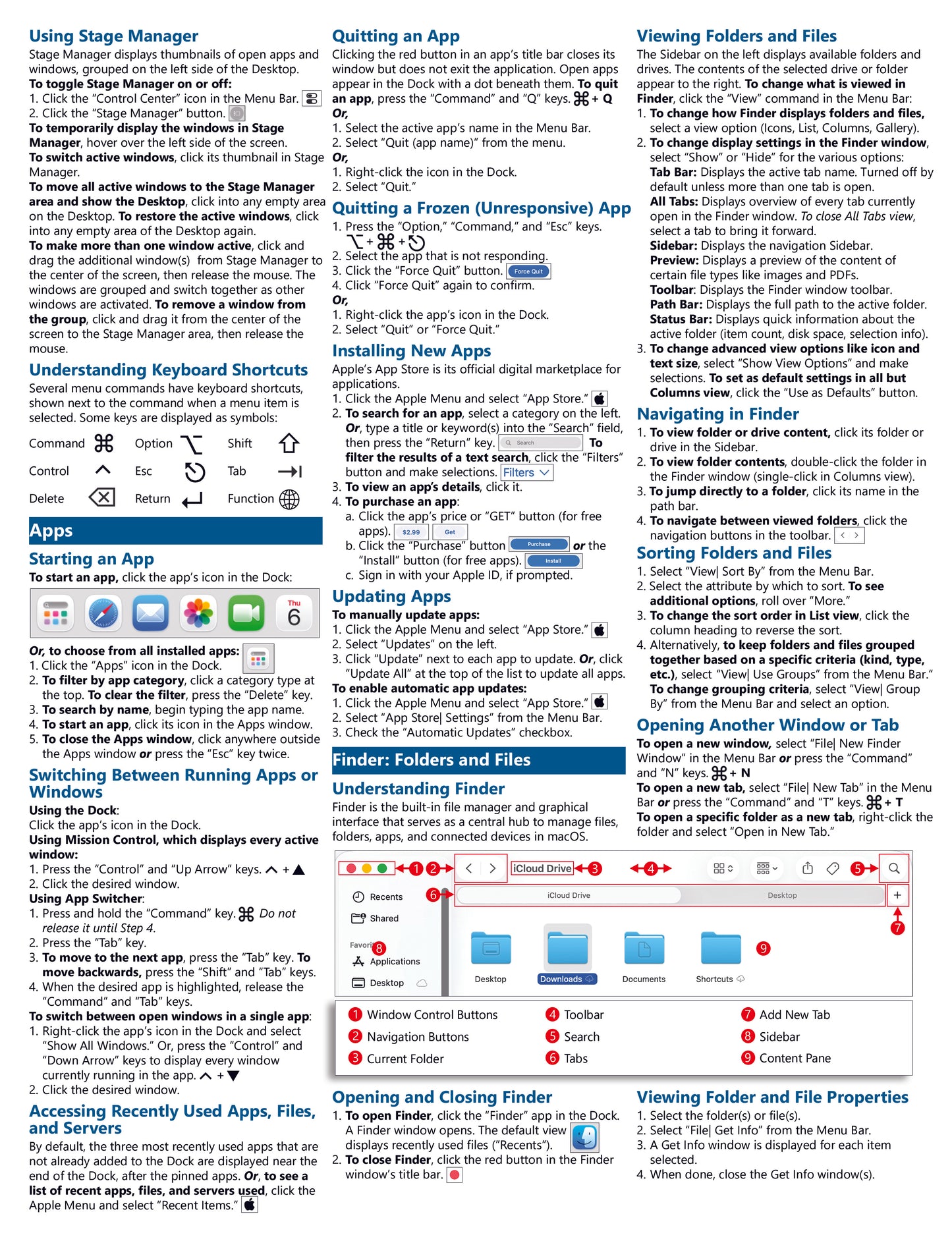 macOS Tahoe Introductory Quick Reference Guide