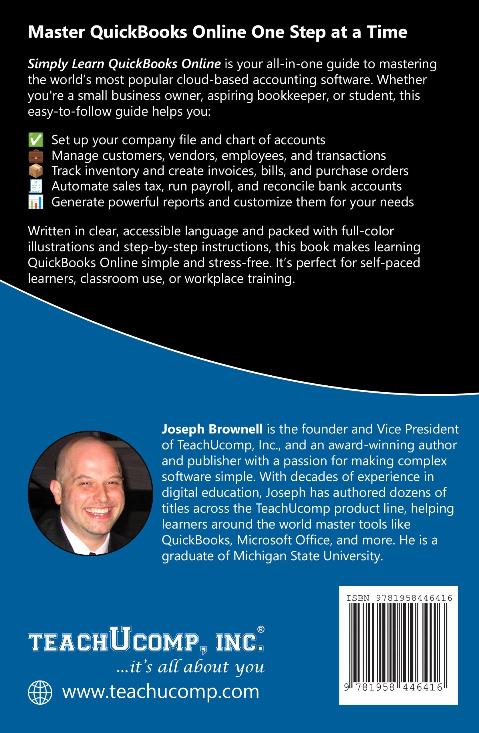 Simply Learn QuickBooks Online: The Complete Illustrated Step-by-Step Guide for Beginners (Paperback Book) image 1