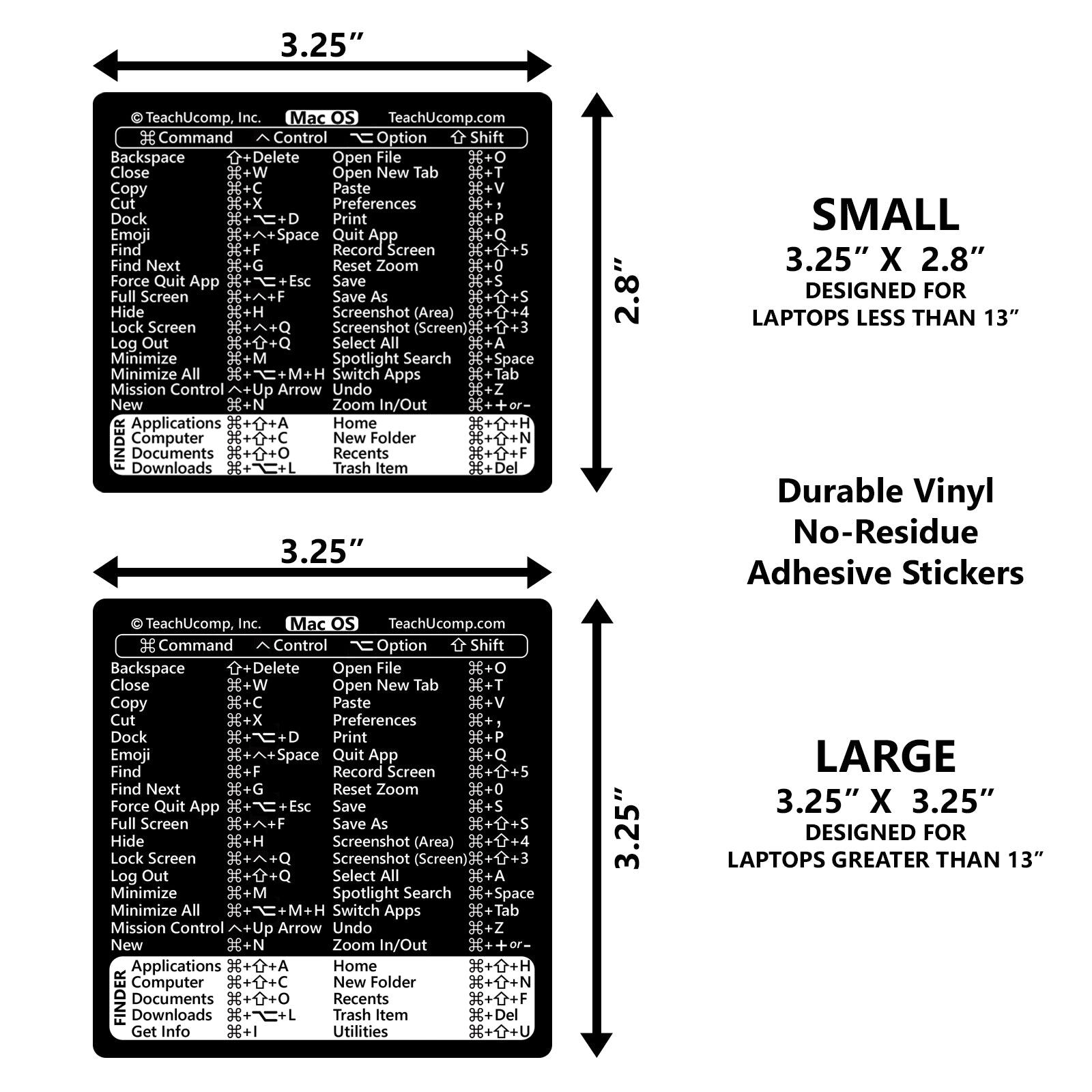 macOS Keyboard Shortcuts Sticker image 1