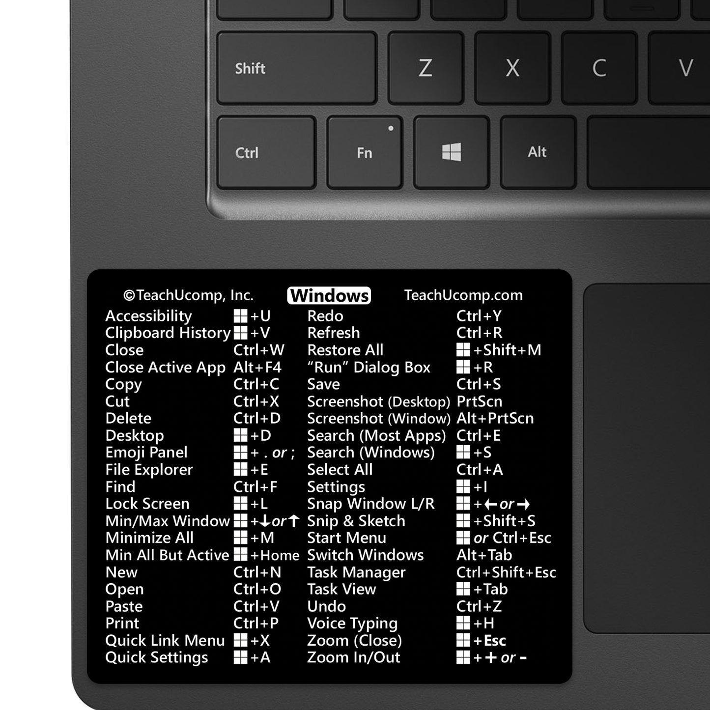 Windows 11 and 10 Keyboard Shortcuts Sticker image 0