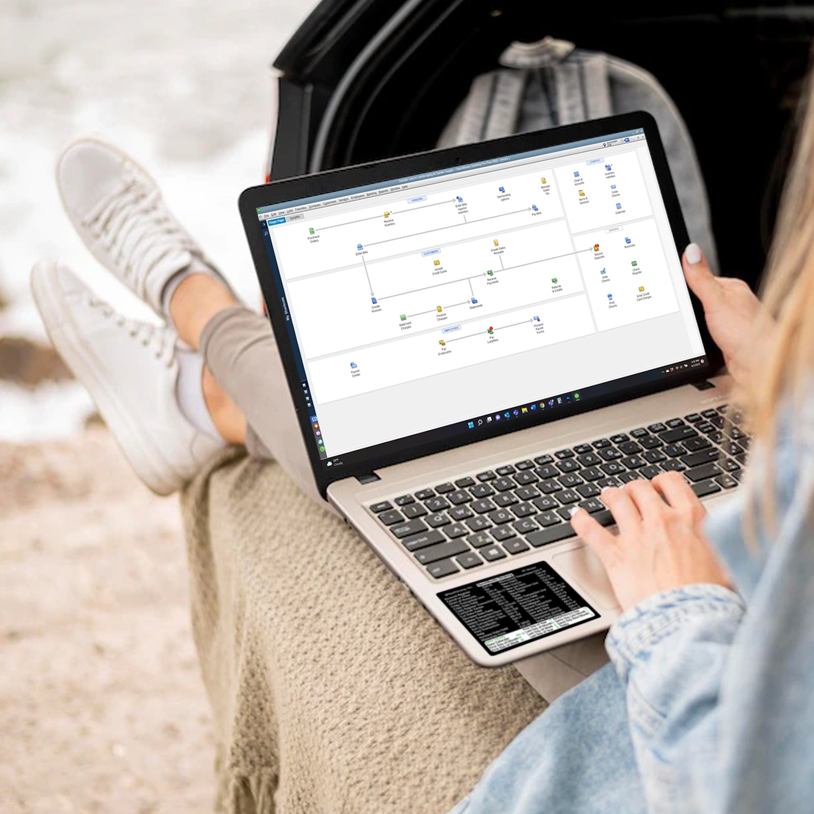 QuickBooks Desktop (PC/Windows) 2023 Keyboard Shortcuts Sticker image 4