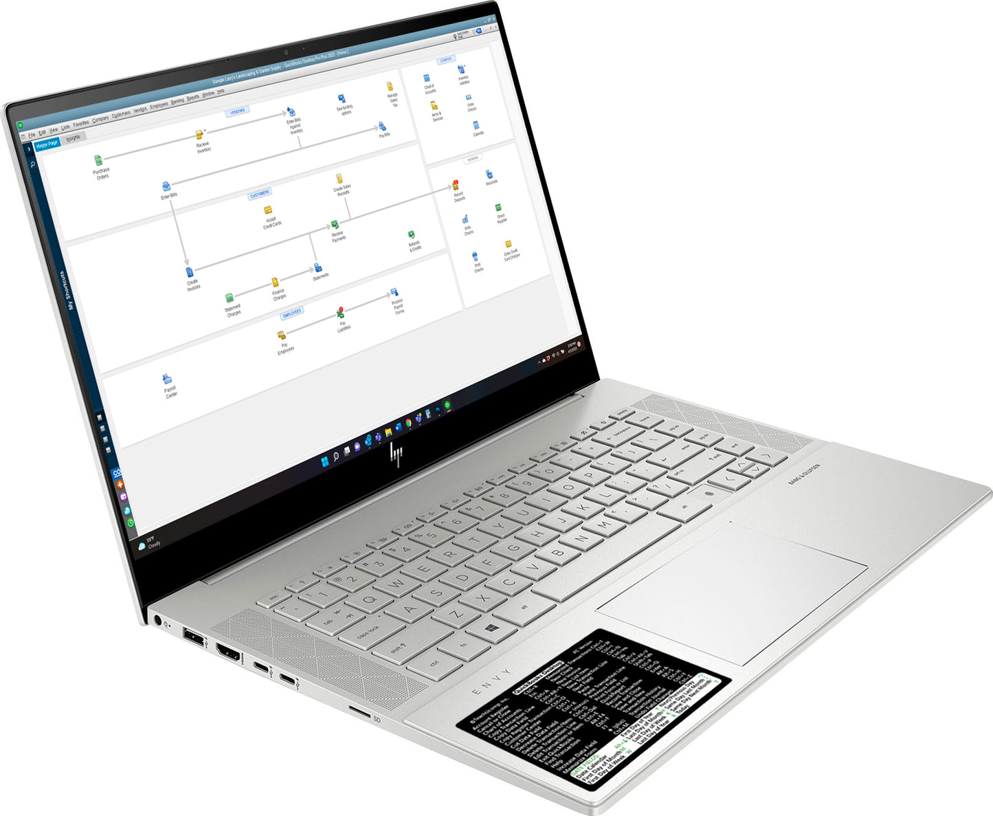QuickBooks Desktop (PC/Windows) 2024 Keyboard Shortcuts Sticker image 3